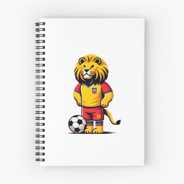 Aperçu de l'œuvre T-shirt de football du lion roumain créée et vendue par maypp.