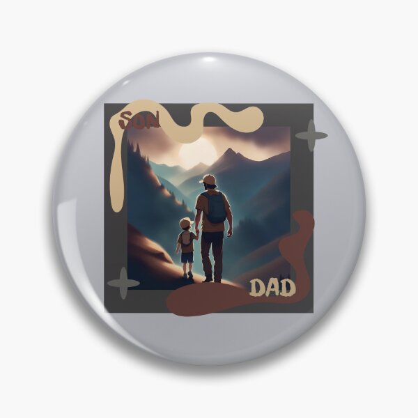 Item preview, DAD & SON, SON & DAD, Family, love, father, daddy designed and sold by GOLDENGARDENART.
