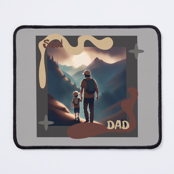 Item preview, DAD & SON, SON & DAD, Family, love, father, daddy designed and sold by GOLDENGARDENART.
