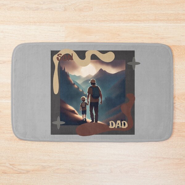Item preview, DAD & SON, SON & DAD, Family, love, father, daddy designed and sold by GOLDENGARDENART.