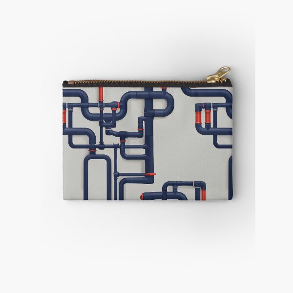 Item preview, Abstract Water Pipe Maze in Blue and Red Patterns v1 | Phone case, Blanket, Cushion designed and sold by BuzzworthyShop.