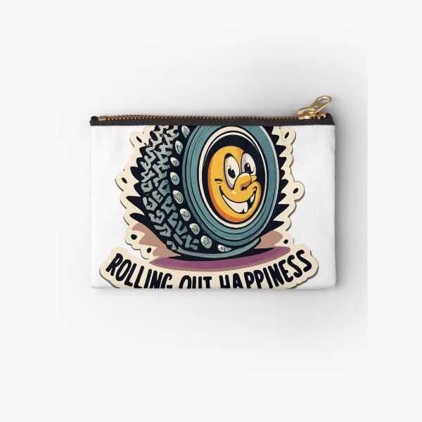 Item preview, Fun Cartoon Happy Tire - Rolling out Happiness designed and sold by NiftyWrx.