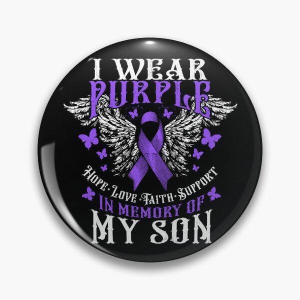 Item preview, I Wear Purple In Memory Of My Son Overdose Awareness Gear designed and sold by DynamicDesign.