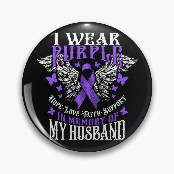 Item preview, I Wear Purple In Memory Of My Husband Overdose Awareness Gear designed and sold by DynamicDesign.