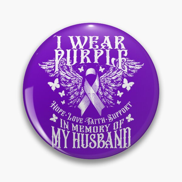 Item preview, I Wear Purple In Memory Of My Husband Overdose Awareness Gear designed and sold by DynamicDesign.