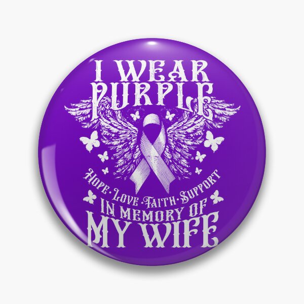 Item preview, I Wear Purple In Memory Of My Wife Overdose Awareness Gear designed and sold by DynamicDesign.