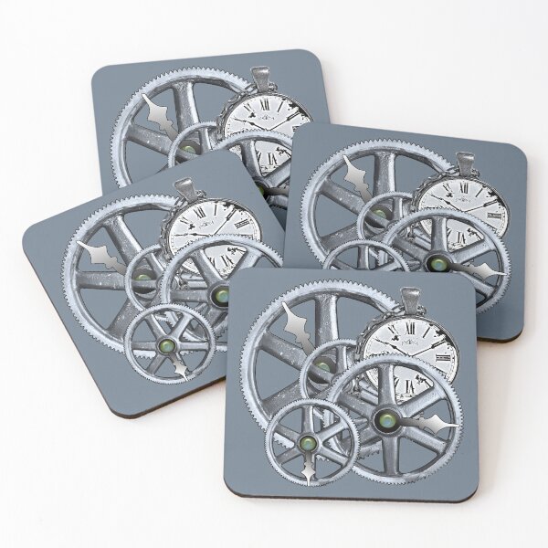 Item preview, Gears and Time in Blue and Purple designed and sold by Retro Art Factory.