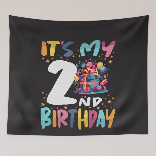 Item preview, It's My 2nd Birthday Happy Kids Birthday Boys or Girls designed and sold by cidolopez.