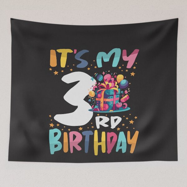 Item preview, It's My 3rd Birthday Happy Kids Birthday Boys or Girls designed and sold by cidolopez.