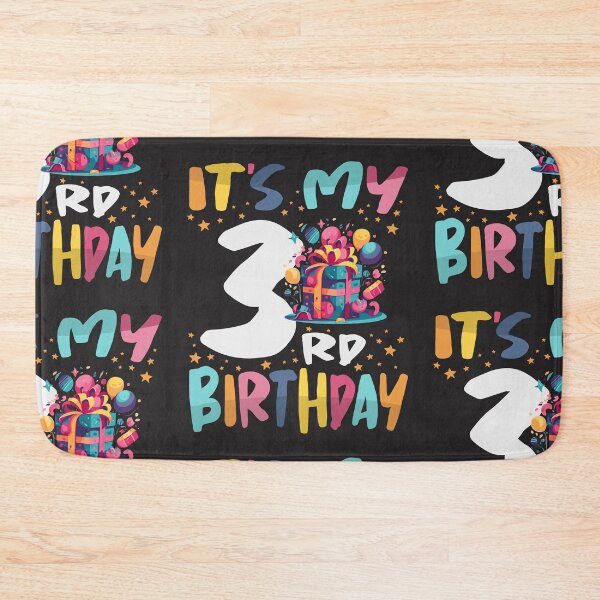 Item preview, It's My 3rd Birthday Happy Kids Birthday Boys or Girls designed and sold by cidolopez.
