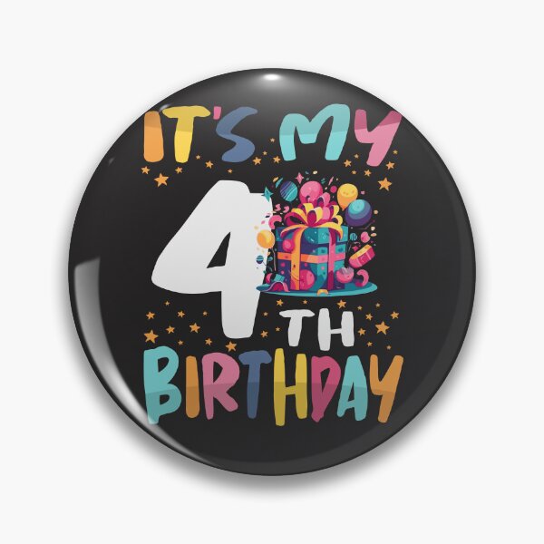 Item preview, It's My 4th Birthday Happy Kids Birthday Boys or Girls designed and sold by cidolopez.