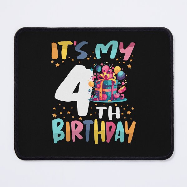 Item preview, It's My 4th Birthday Happy Kids Birthday Boys or Girls designed and sold by cidolopez.