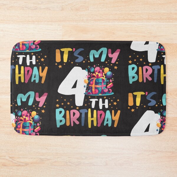Item preview, It's My 4th Birthday Happy Kids Birthday Boys or Girls designed and sold by cidolopez.