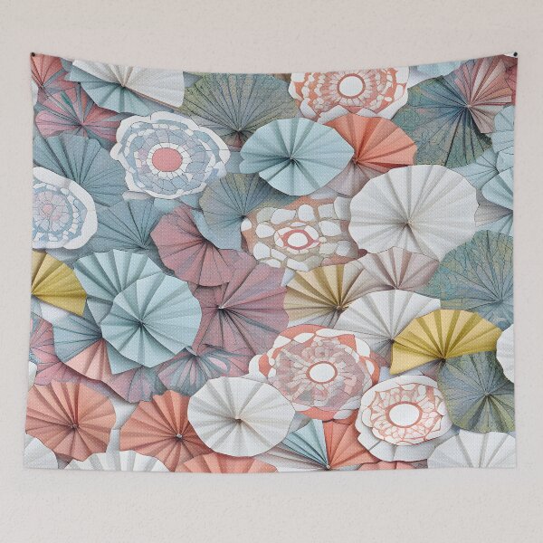 Item preview, Vibrant Paper Fans: Colorful Abstract Composition designed and sold by MrKATORSKI.