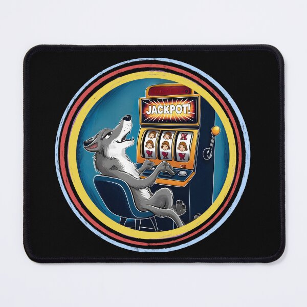 Item preview, Casino Gambling Wolf at Slot Machine designed and sold by SloganExpress.