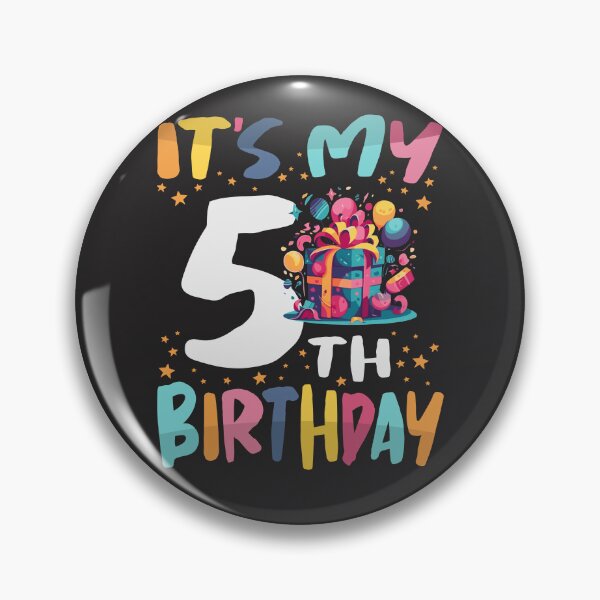 Item preview, It's My 5th Birthday Happy Kids Birthday Boys or Girls designed and sold by cidolopez.