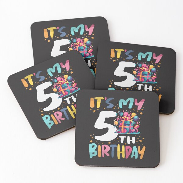 Item preview, It's My 5th Birthday Happy Kids Birthday Boys or Girls designed and sold by cidolopez.