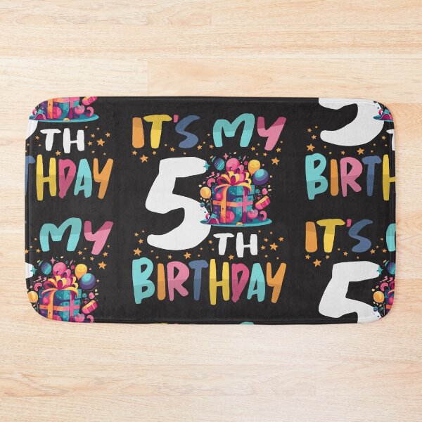 Item preview, It's My 5th Birthday Happy Kids Birthday Boys or Girls designed and sold by cidolopez.
