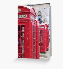 Red Telephone Boxes, London Greeting Card