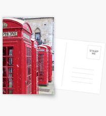 Red Telephone Boxes, London Postcards