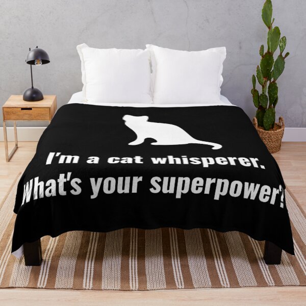 Item preview, I’m a Cat Whisperer Text Design with Cat Silhouette | Cat Whisperer Shirt | Cat Whisperer Sticker designed and sold by ZedOhEe.