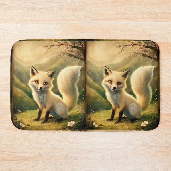 Artikelvorschau, Fuchs-Porträt. Weißer Fuchs, Schneefuchs, Winterfuchs, Fantasyfuchs, wunderlicher Fuchs, japanische Kunst entworfen und verkauft von FoxVibes.
