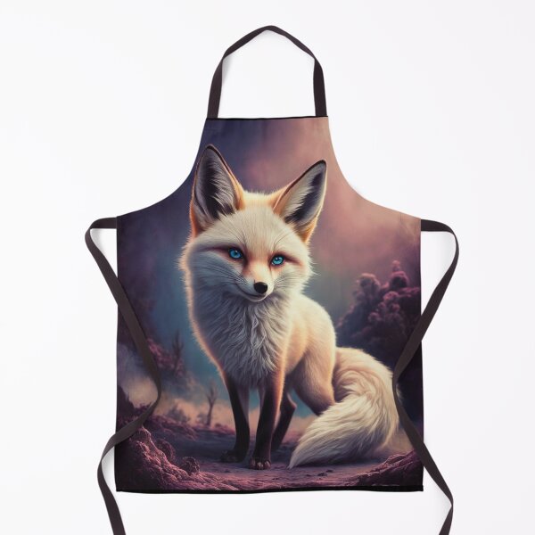 Artikelvorschau, Fuchs-Porträt. Weißer Fuchs, Schneefuchs, Winterfuchs, Fantasyfuchs, wunderlicher Fuchs, japanische Kunst entworfen und verkauft von FoxVibes.