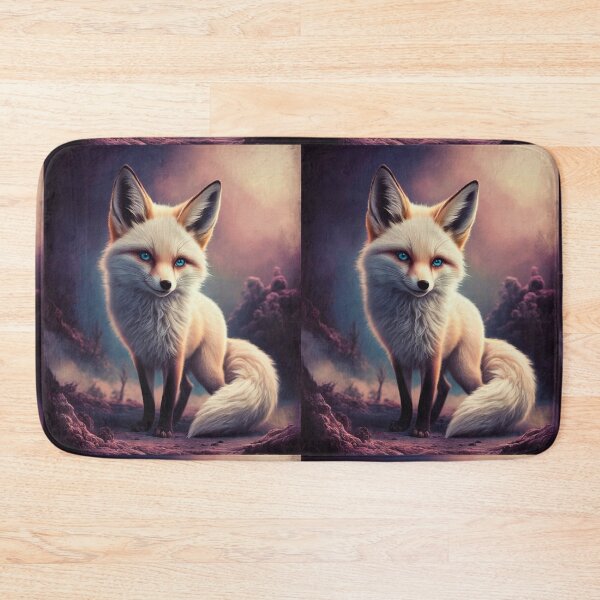 Item preview, Fox Portrait. white fox, snow fox, winter fox, fantasy fox, whimsical fox, japanese art designed and sold by FoxVibes.