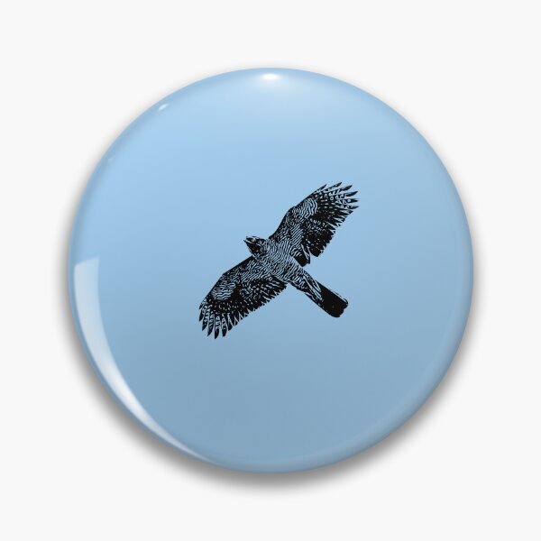 Item preview, Henst's Goshawk Flying Black Design  designed and sold by designsasstultd.