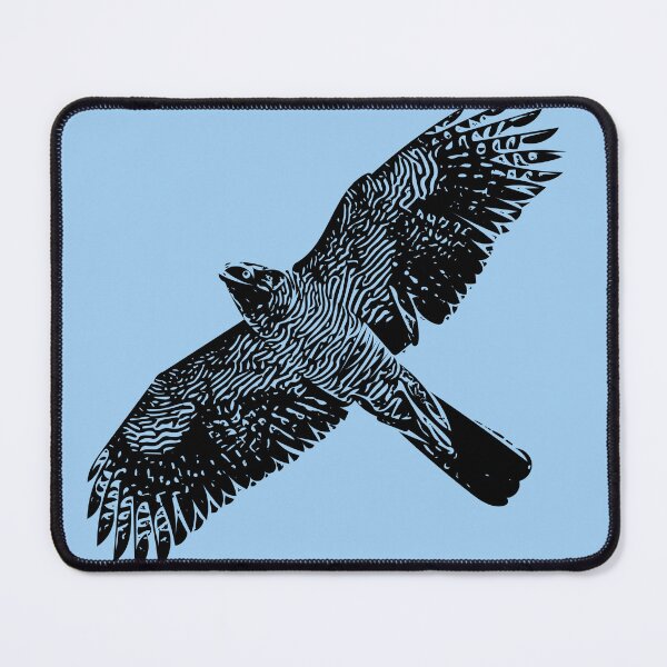 Item preview, Henst's Goshawk Flying Black Design  designed and sold by designsasstultd.