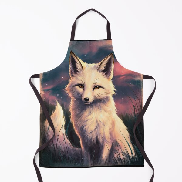 Item preview, Fox Portrait. white fox, snow fox, winter fox, fantasy fox, whimsical fox, japanese art designed and sold by FoxVibes.
