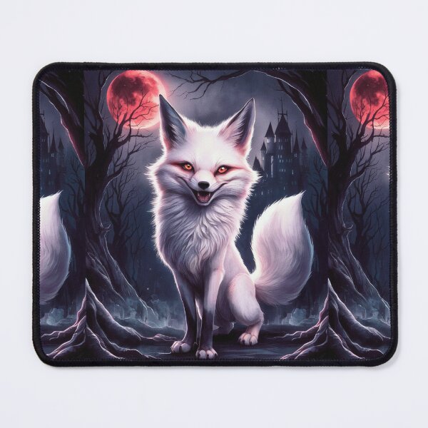 Item preview, Fox Portrait. white fox, snow fox, winter fox, fantasy fox, whimsical fox, japanese art designed and sold by FoxVibes.