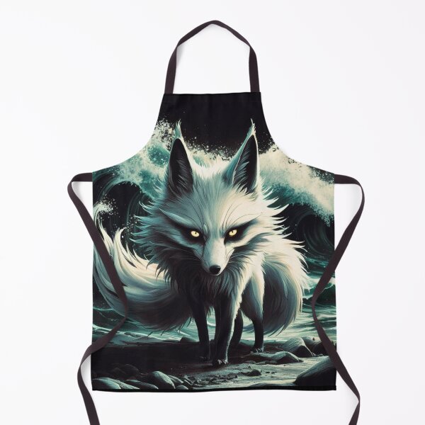 Item preview, Fox Portrait. white fox, snow fox, winter fox, fantasy fox, whimsical fox, japanese art designed and sold by FoxVibes.