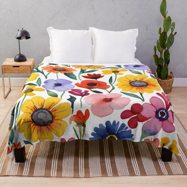 Item preview, Vibrant Watercolor Floral Abundance designed and sold by MrKATORSKI.