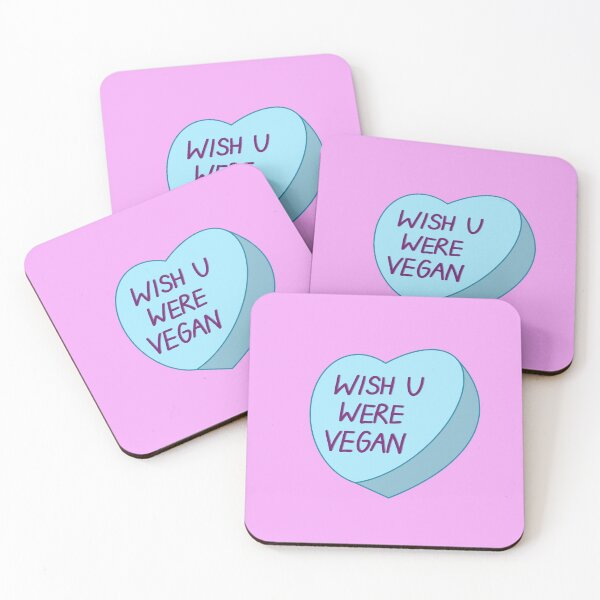 Item preview, Wish U Were Vegan Candy Heart designed and sold by Alec Buchan.
