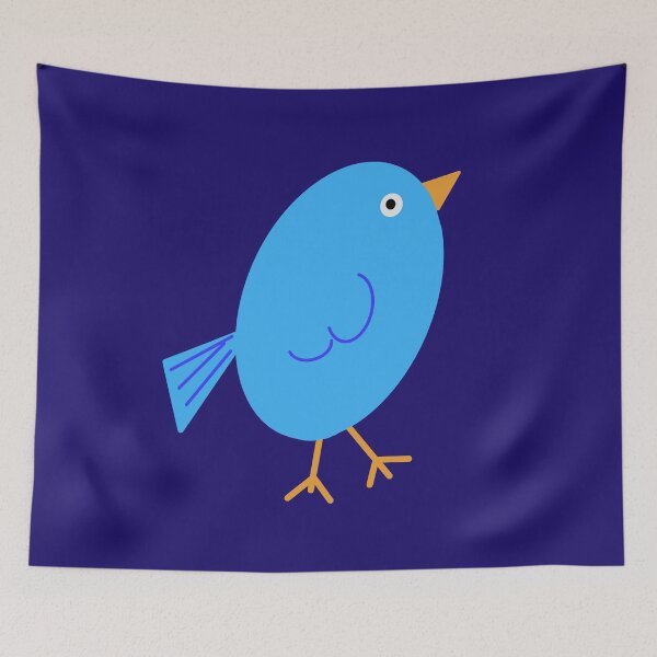Item preview, Bold and Bright Blue Bird designed and sold by LiaIsabellaArt.