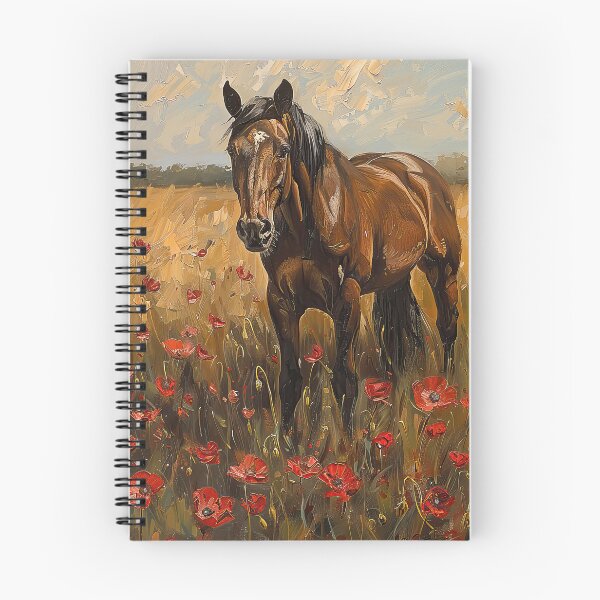 Item preview, Bay Horse and Poppy Flowers designed and sold by Elisabeth Lucas.