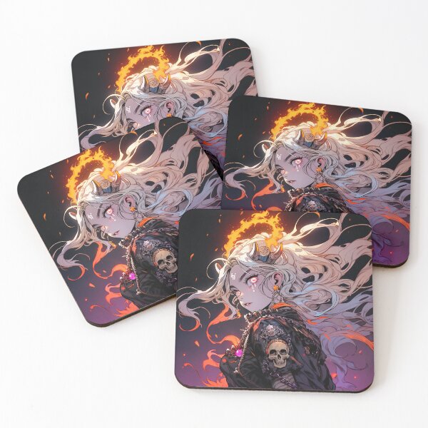 Item preview, Ember Inferno Demon Anime Girl designed and sold by bubblegoth.