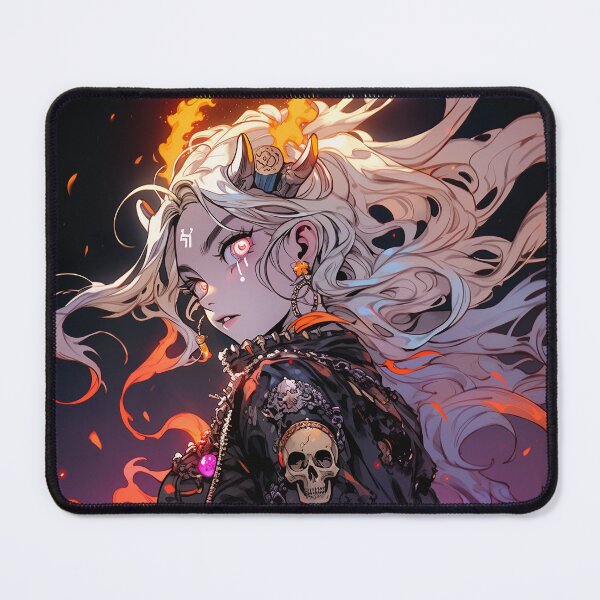 Item preview, Ember Inferno Demon Anime Girl designed and sold by bubblegoth.
