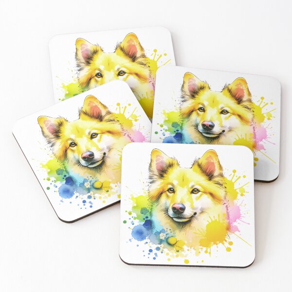 Item preview, Watercolor Yellow Merle Mudi Dog designed and sold by TheAnimalZ00.