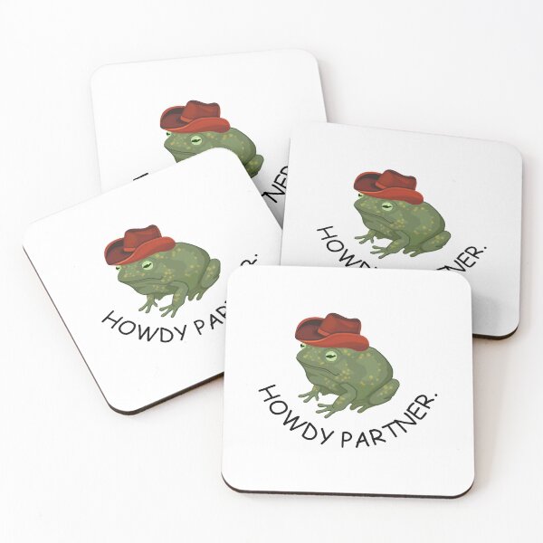 Item preview, Howdy Partner Frog Cowboy  designed and sold by HeyDaisyShop.