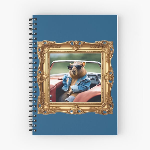 Item preview, Old classic car, Capy, Capybara, cute capy, sweet capy, funny capybara, capybaras, capybara lover, designed and sold by GOLDENGARDENART.