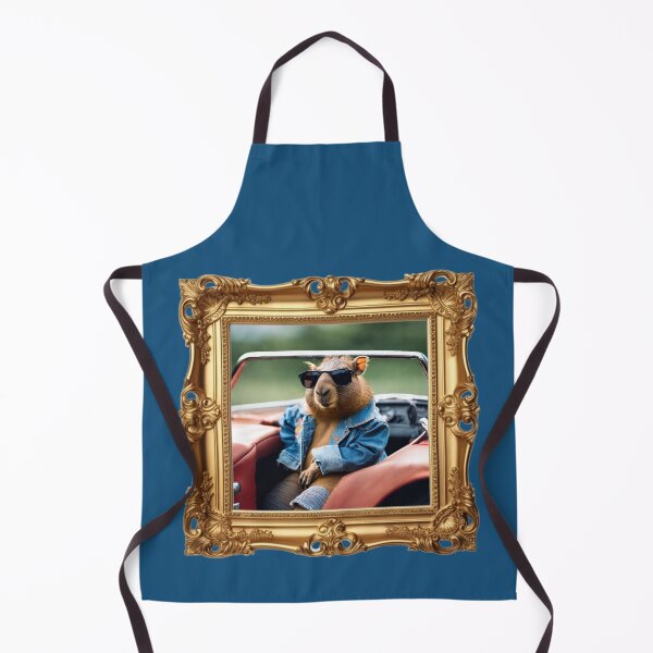 Item preview, Old classic car, Capy, Capybara, cute capy, sweet capy, funny capybara, capybaras, capybara lover, designed and sold by GOLDENGARDENART.