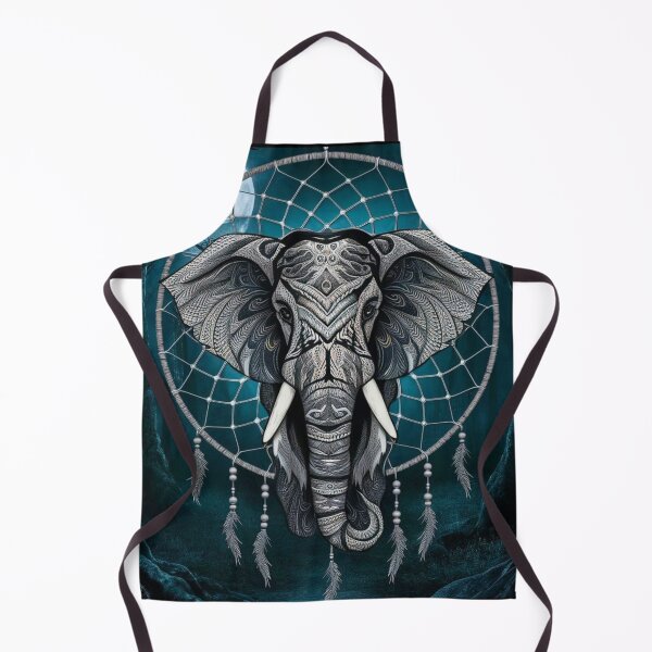 Item preview, Elephant Portrait. elephant mandala, abstract elephant, elephant silhouette, dreamcatcher designed and sold by ElephantVibes.