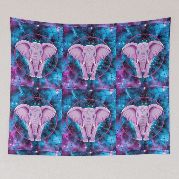 Item preview, Elephant Portrait. elephant mandala, abstract elephant, elephant silhouette, dreamcatcher designed and sold by ElephantVibes.