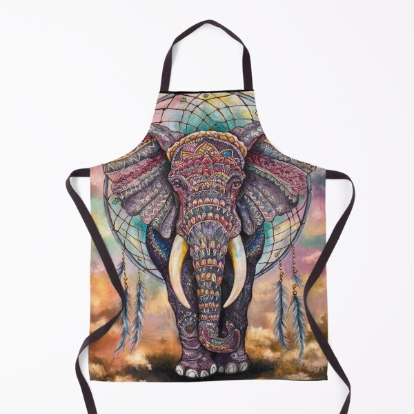 Item preview, Elephant Portrait. elephant mandala, abstract elephant, elephant silhouette, dreamcatcher designed and sold by ElephantVibes.