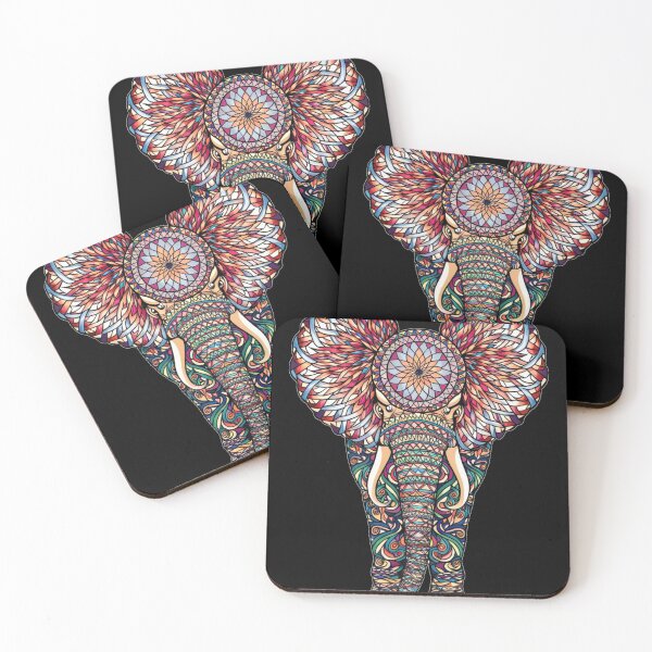Artikelvorschau, Elefantenporträt. Elefantenmandala, abstrakter Elefant, Elefantensilhouette entworfen und verkauft von ElephantVibes.