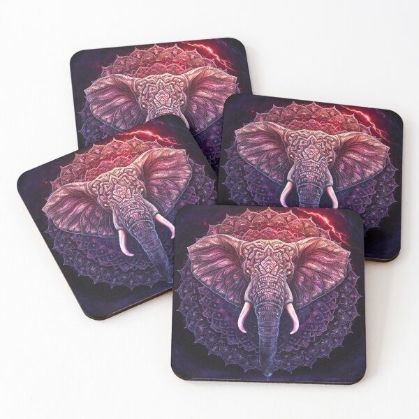 Artikelvorschau, Elefantenporträt. Elefantenmandala, abstrakter Elefant, Elefantensilhouette entworfen und verkauft von ElephantVibes.