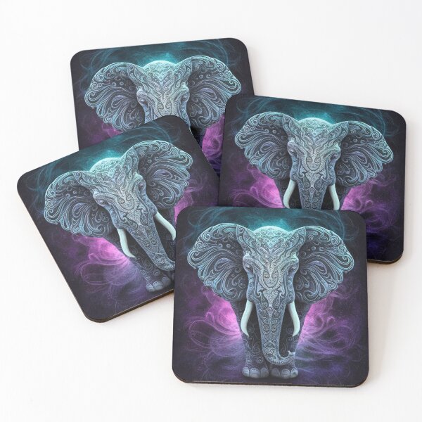 Artikelvorschau, Elefantenporträt. Elefantenmandala, abstrakter Elefant, Elefantensilhouette entworfen und verkauft von ElephantVibes.