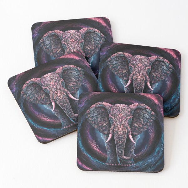 Artikelvorschau, Elefantenporträt. Elefantenmandala, abstrakter Elefant, Elefantensilhouette entworfen und verkauft von ElephantVibes.